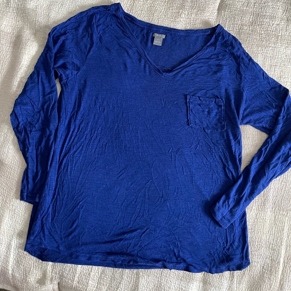 XXL aerie Blue L/S Tee Shirt